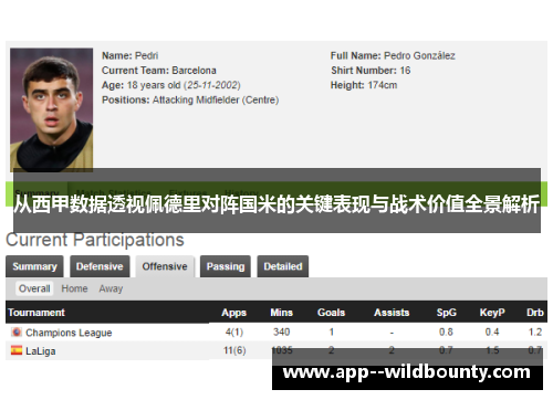 从西甲数据透视佩德里对阵国米的关键表现与战术价值全景解析